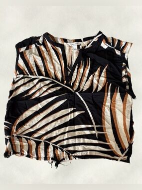 Nine West | Palm Print Top